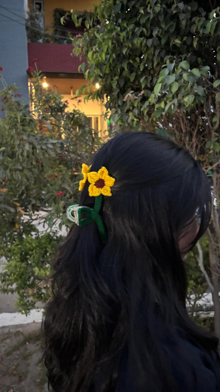 Sunflower Claw Clip